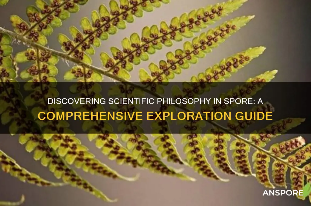 how to find scientist philosphy in spore