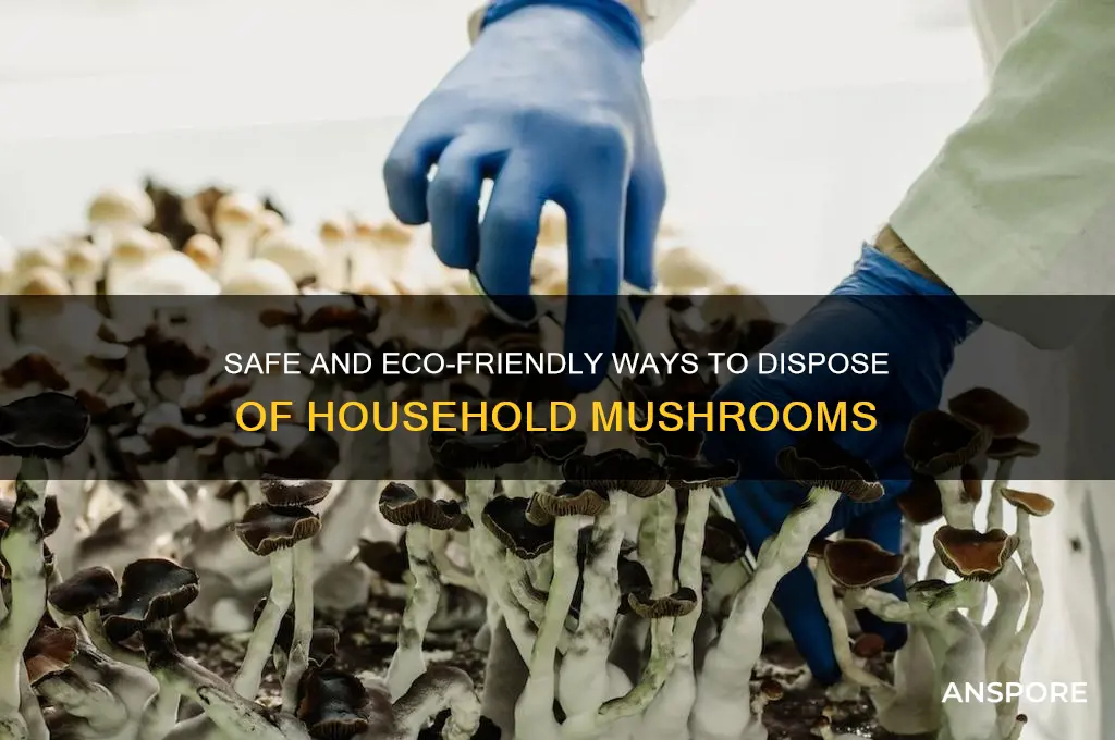 how to fispose of mushrooms aroundthe house