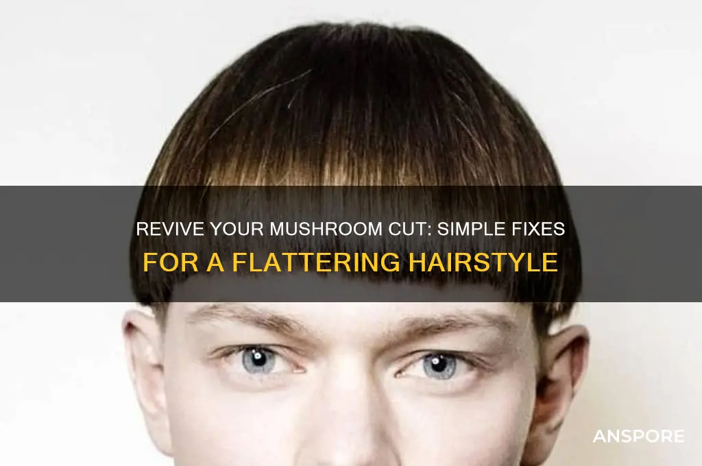 how to fix a mushroom cut