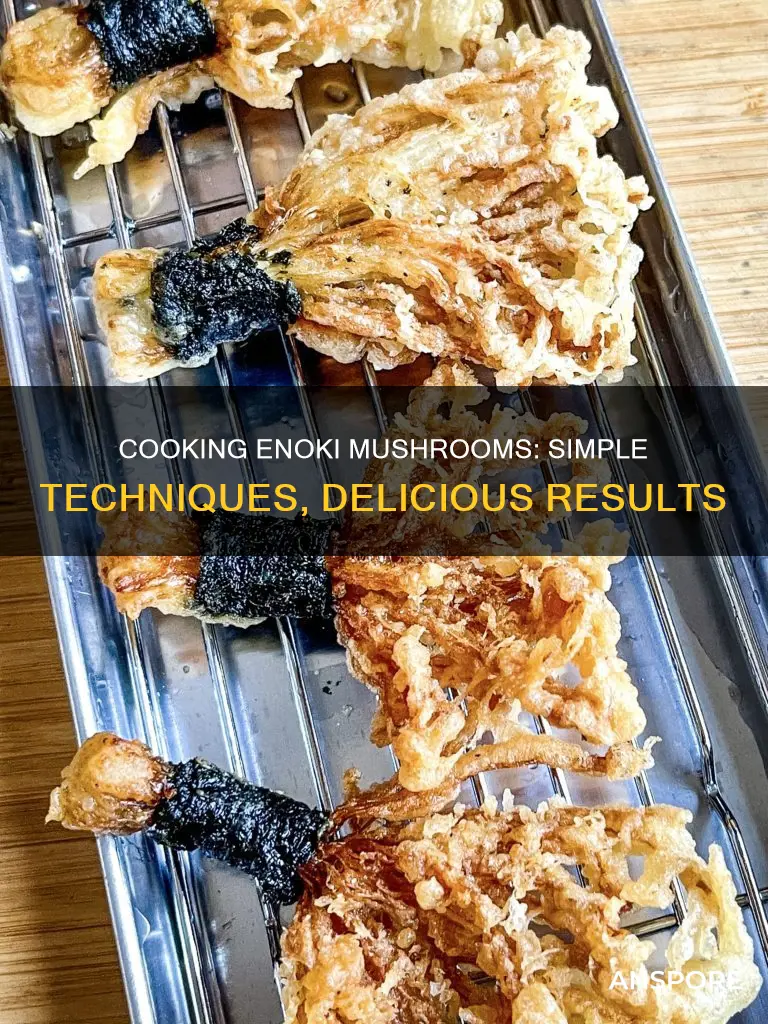 how to fix enoki mushrooms