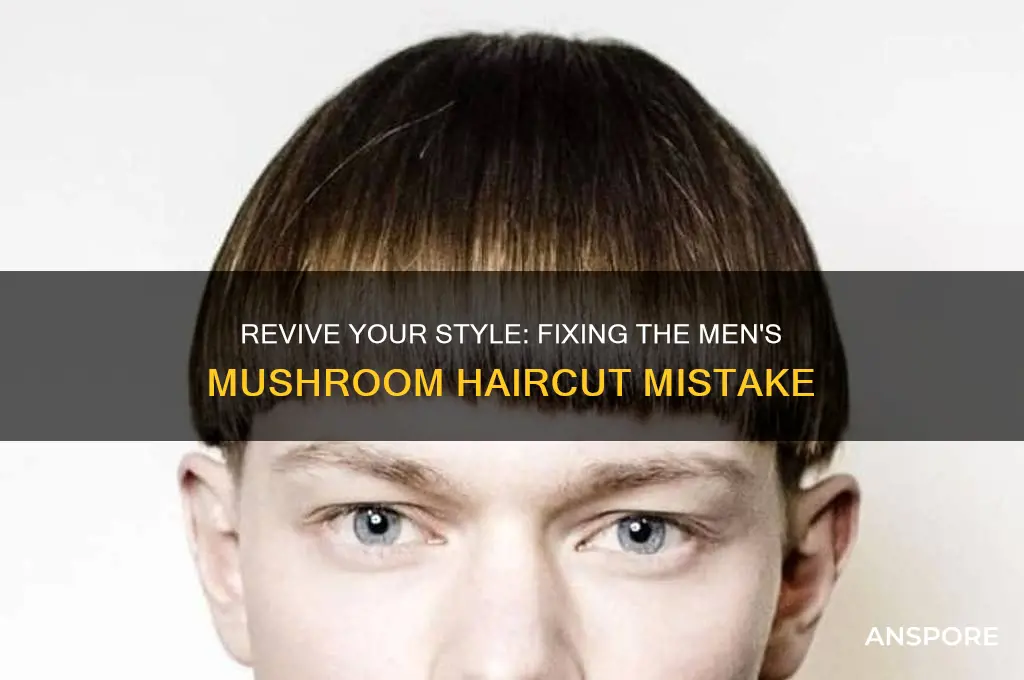 how to fix men mushroom haircut