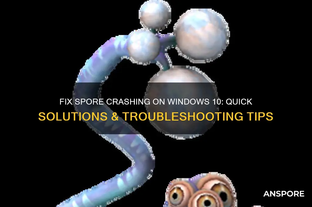 how to fix spore crashing windows 10