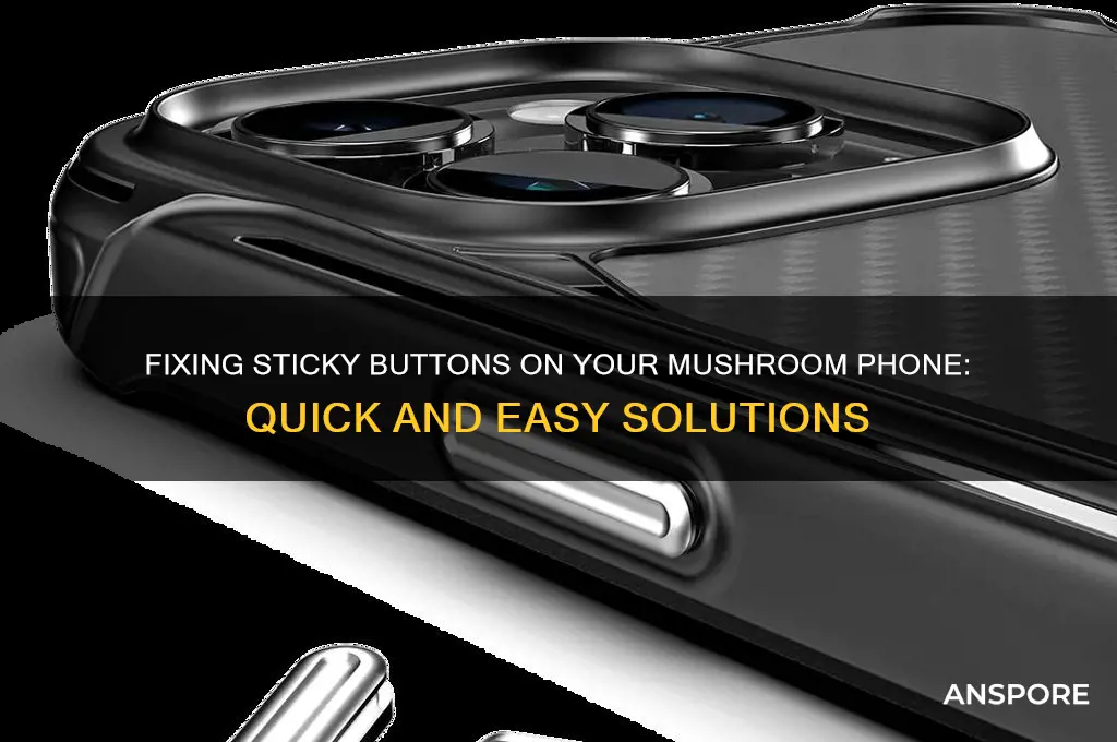 how to fix sticky buttons on mushroom phone