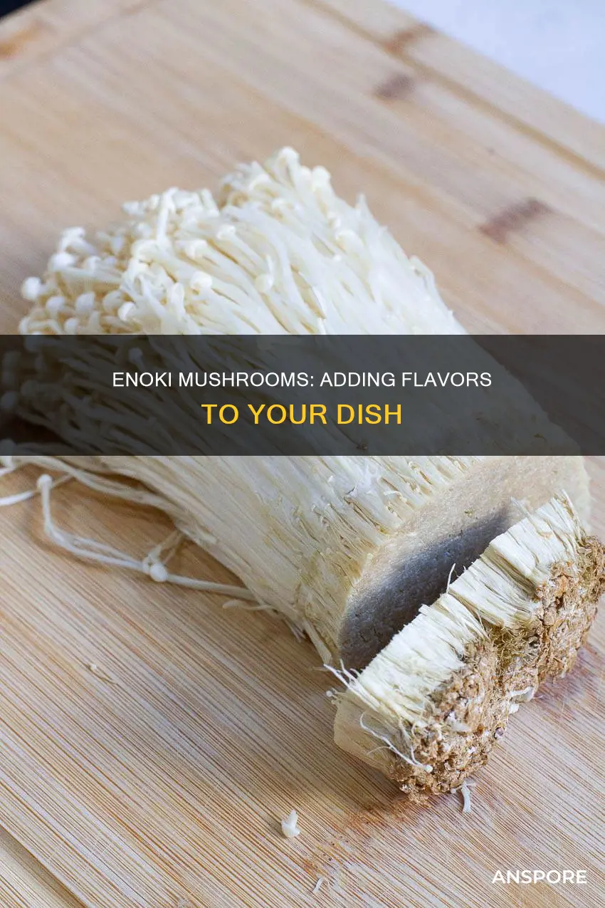 how to flavor enoki mushrooms