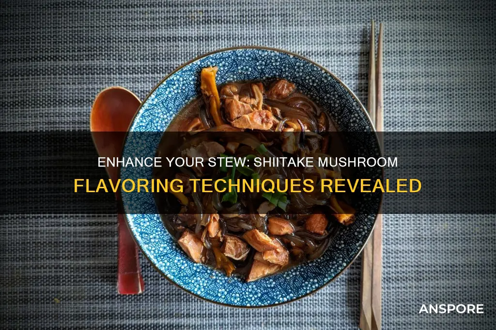 how to flavor stew with shiitake mushrooms