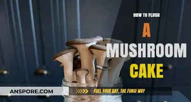 Flushing Mushroom Cakes: A Step-by-Step Guide for Optimal Growth