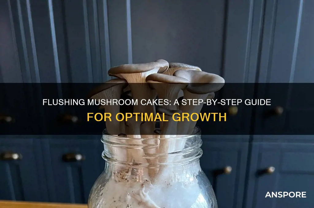 how to flush a mushroom cake