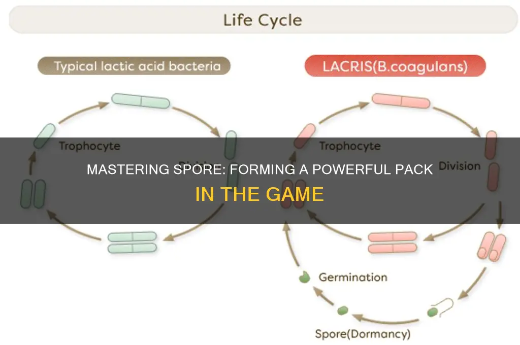 how to form a pack in spore