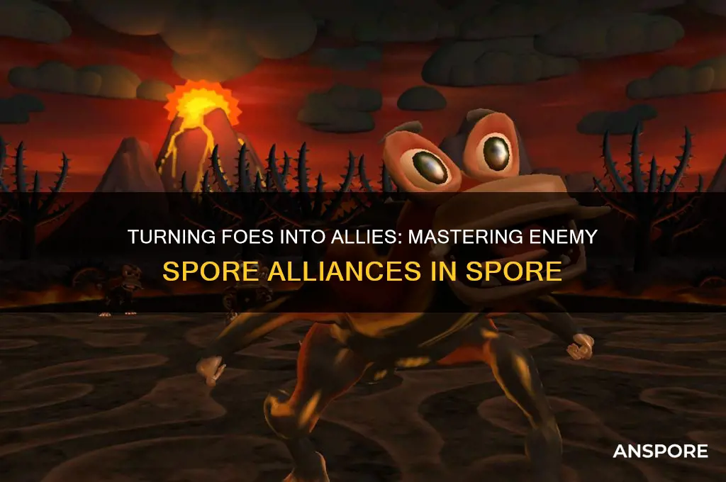 how to form ally with enemy spore