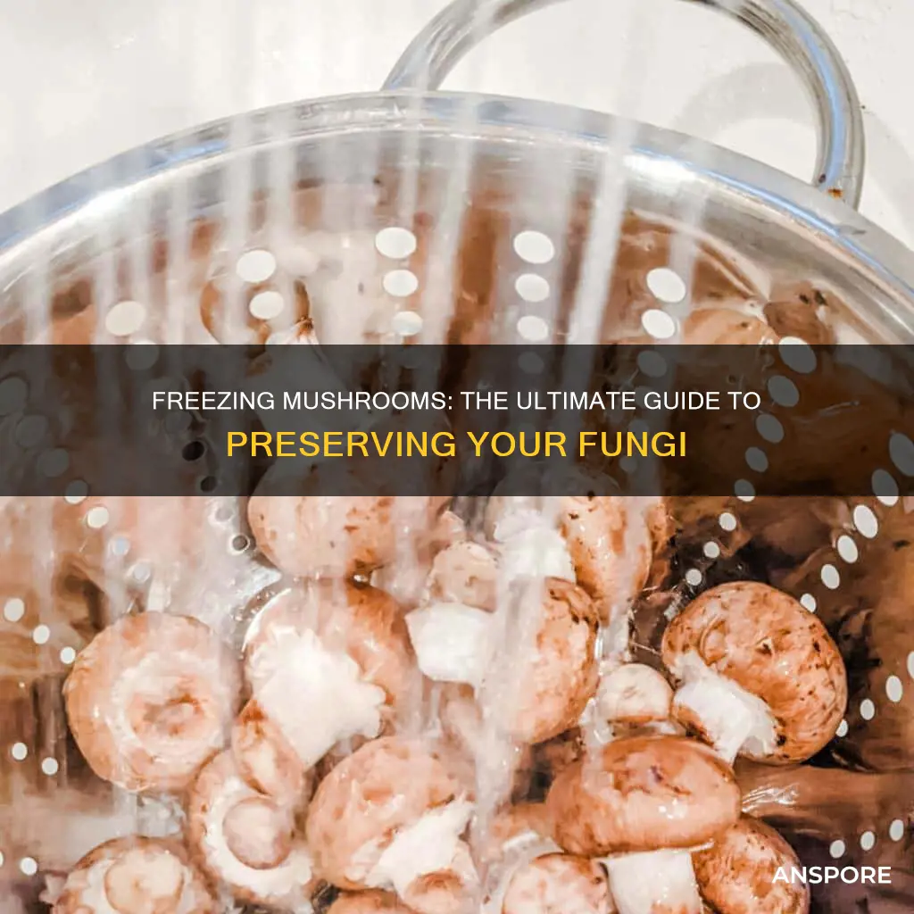 how to freexe mushrooms