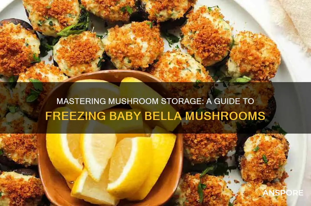 how to freeze baby bella mushrooms