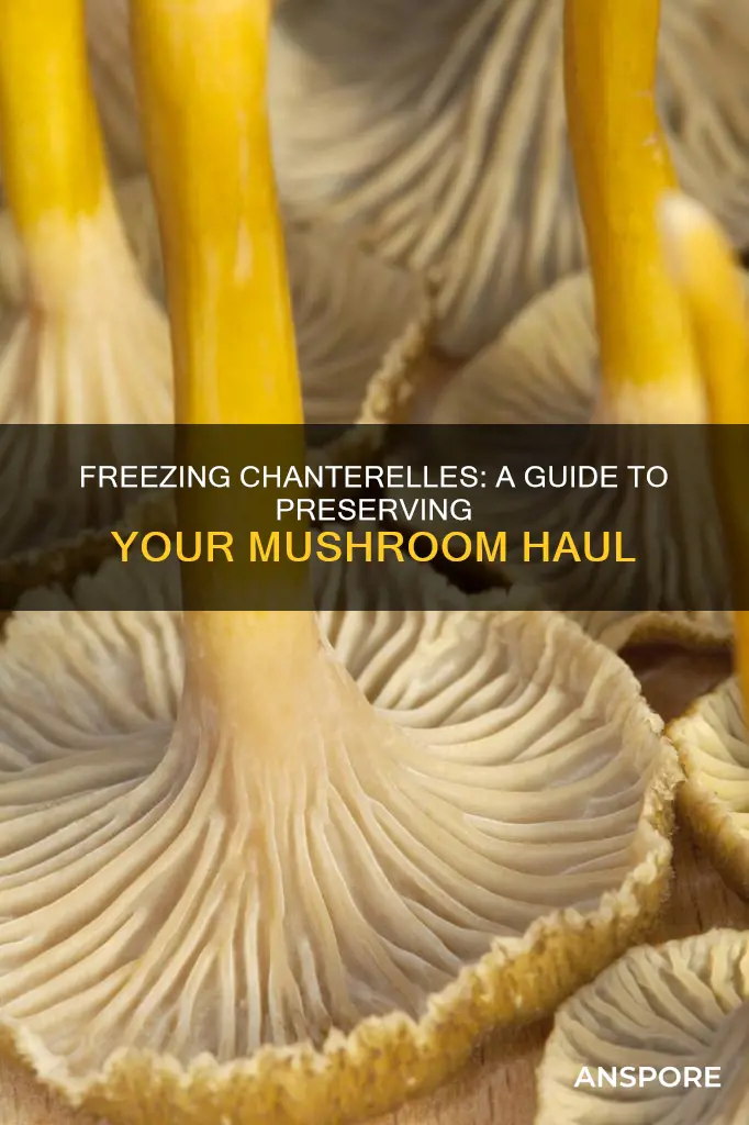 how to freeze chanterelle mushroom