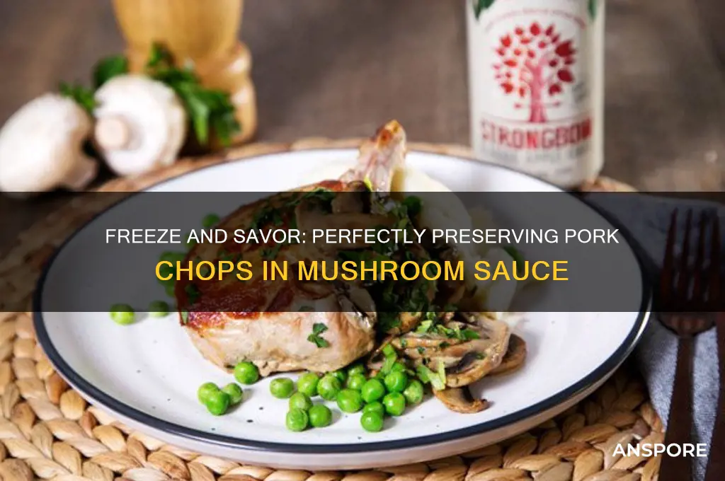 how to freeze cook pork chops in mushroom sauce
