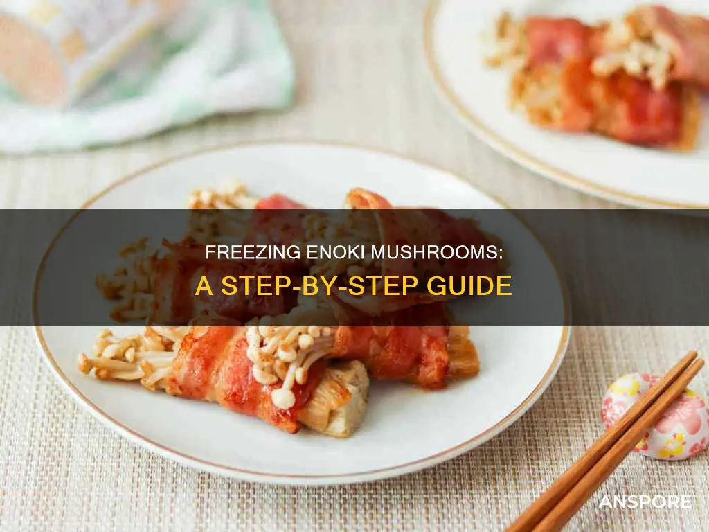 how to freeze enoki mushrooms
