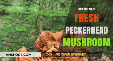Freezing Fresh Peckerhead Mushrooms: A Simple Preservation Guide