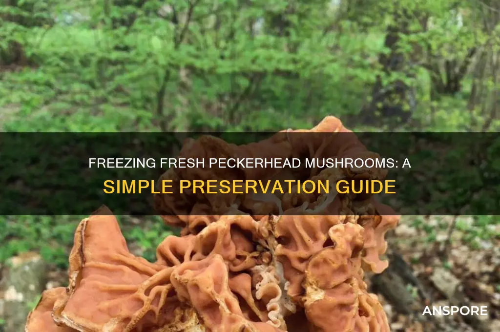 how to freeze fresh peckerhead mushrooms