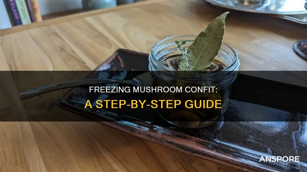 how to freeze mushroom confit