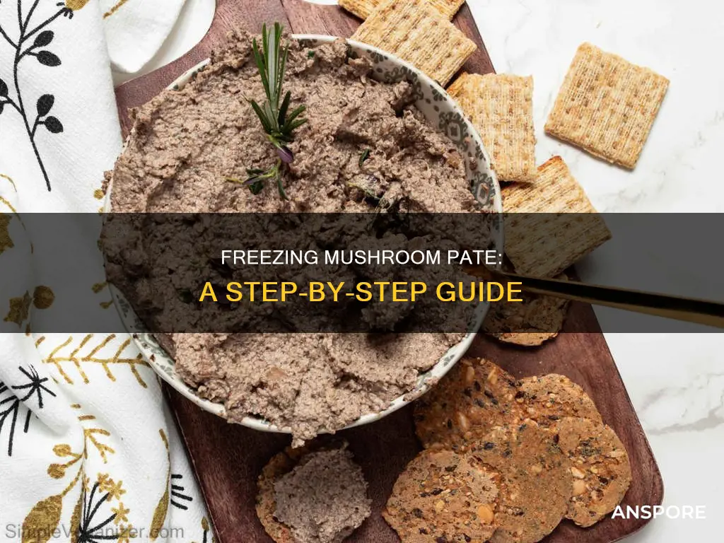 how to freeze mushroom pate