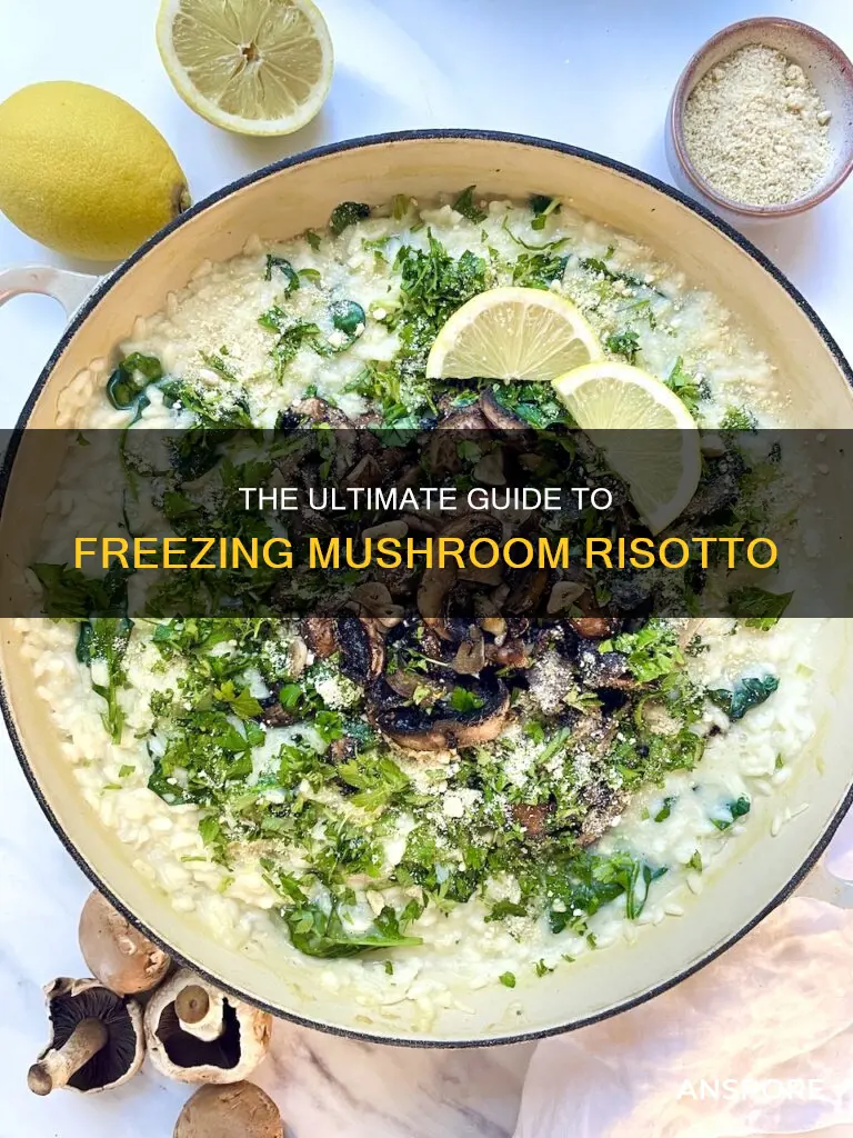 how to freeze mushroom risotto