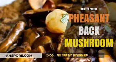 Mastering Mushroom Preservation: A Guide to Freezing Pheasant Back Mushrooms