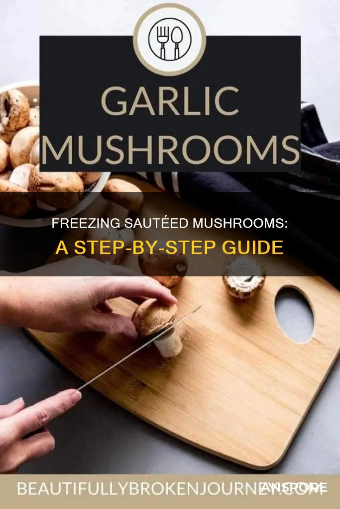how to freeze sauteed mushrooms
