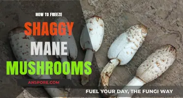 Mastering the Art of Freezing Shaggy Mane Mushrooms for Longevity