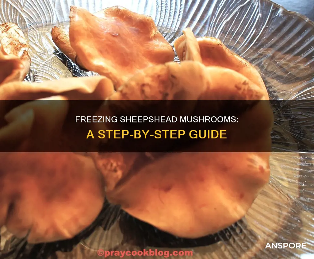 how to freeze sheepshead mushrooms