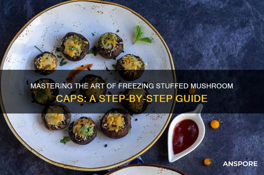 how to freeze stuffed mushroom caps