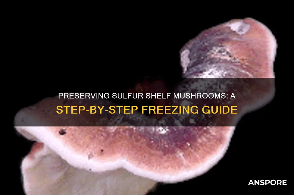 how to freeze sulfur shelf mushrooms