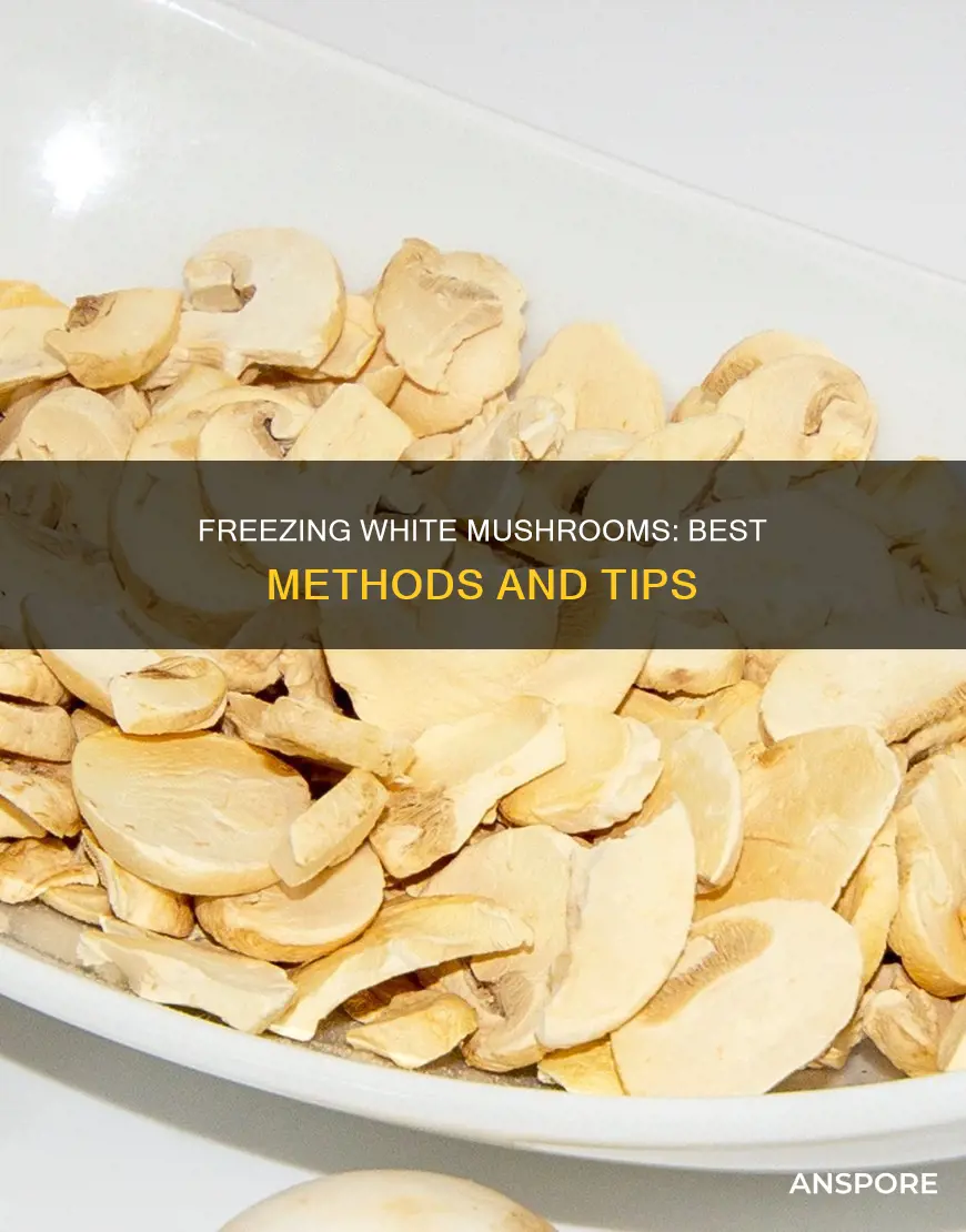 how to freeze white mushrooms