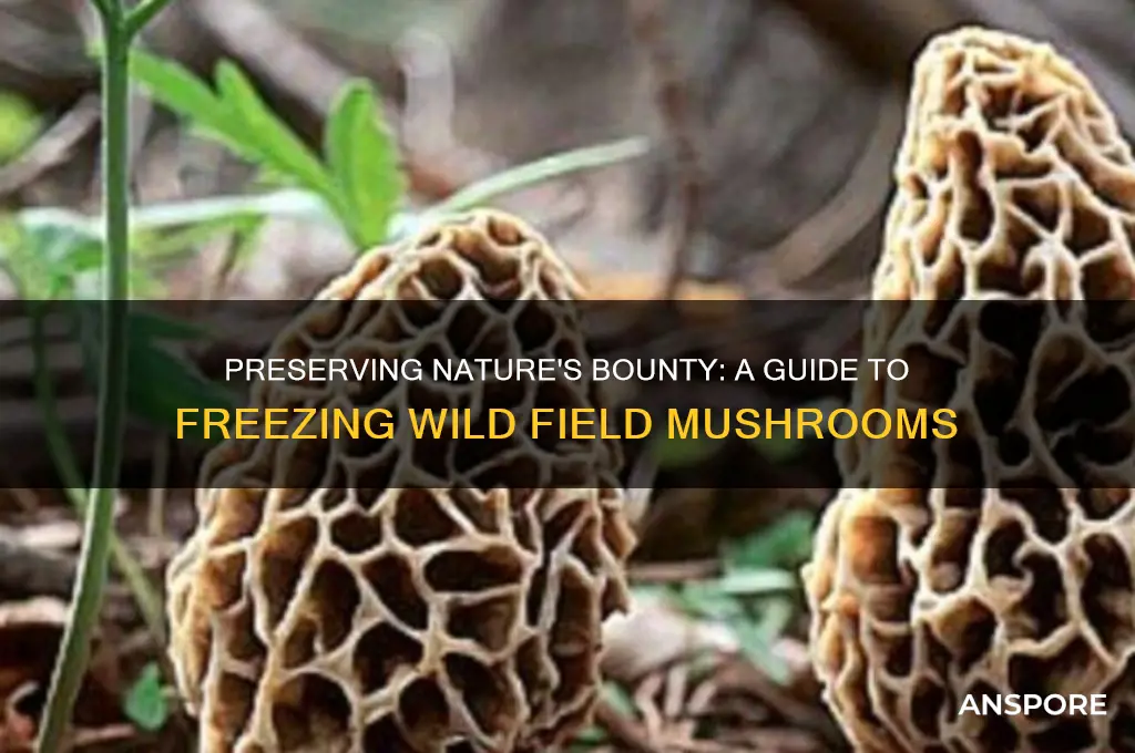 how to freeze wild field mushrooms