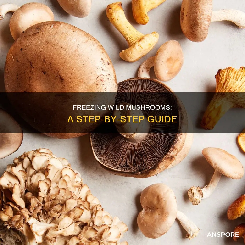 how to freeze wild mushrooms