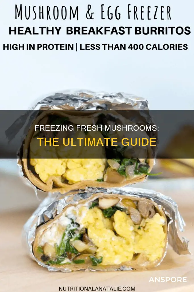 how to freze fresh mushrooms