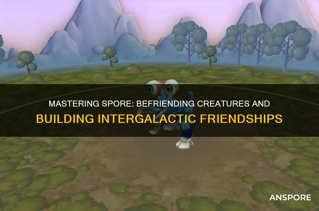 how to friend other creatues spore
