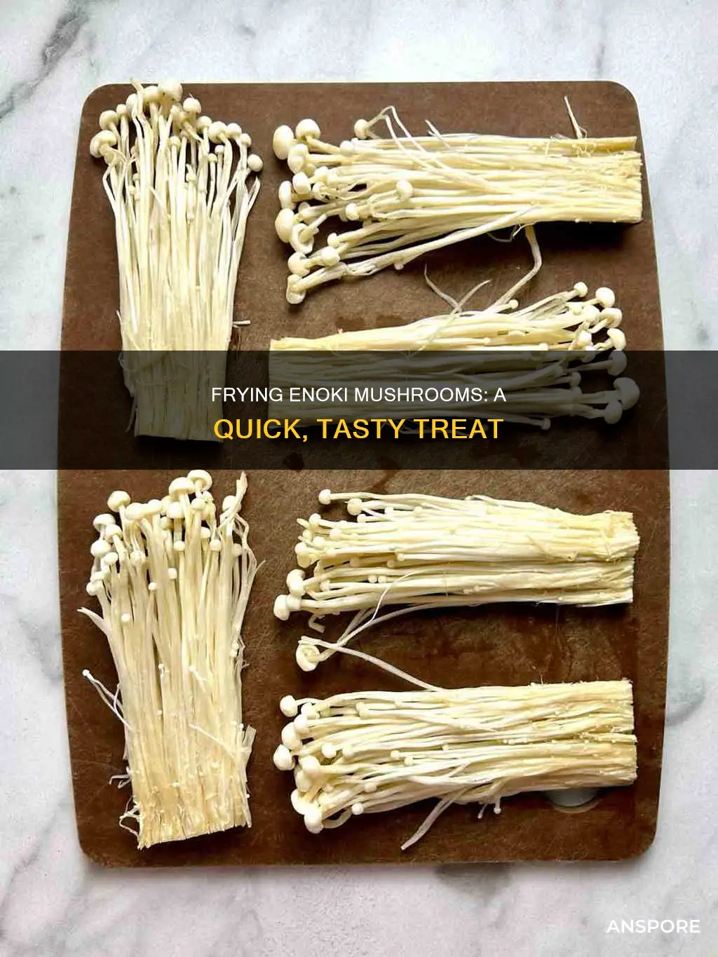 how to fry enoki mushrooms