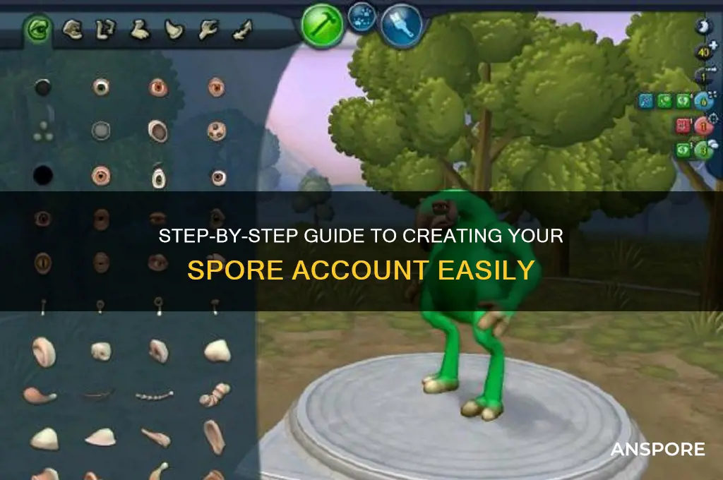 how to get a spore account