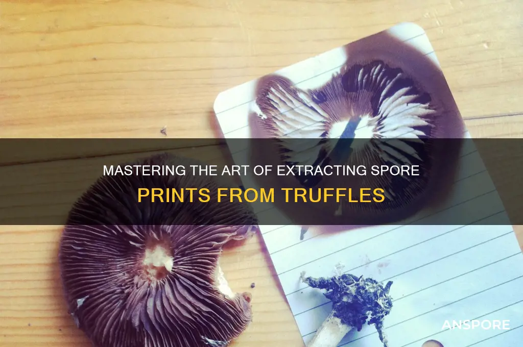 how to get a spore print from a truffle