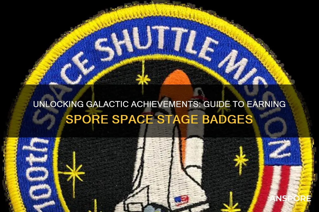 how to get different badges in spore space stage