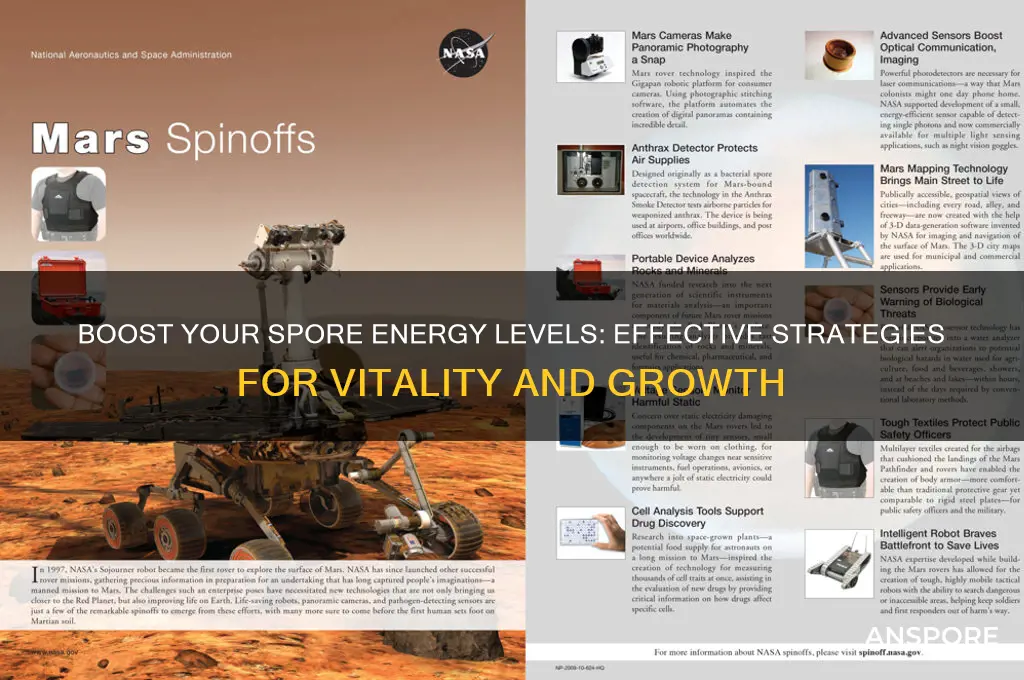 how to get energy in spore