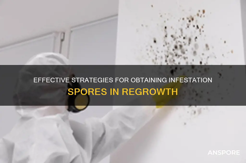 how to get infestation spores in regrowth