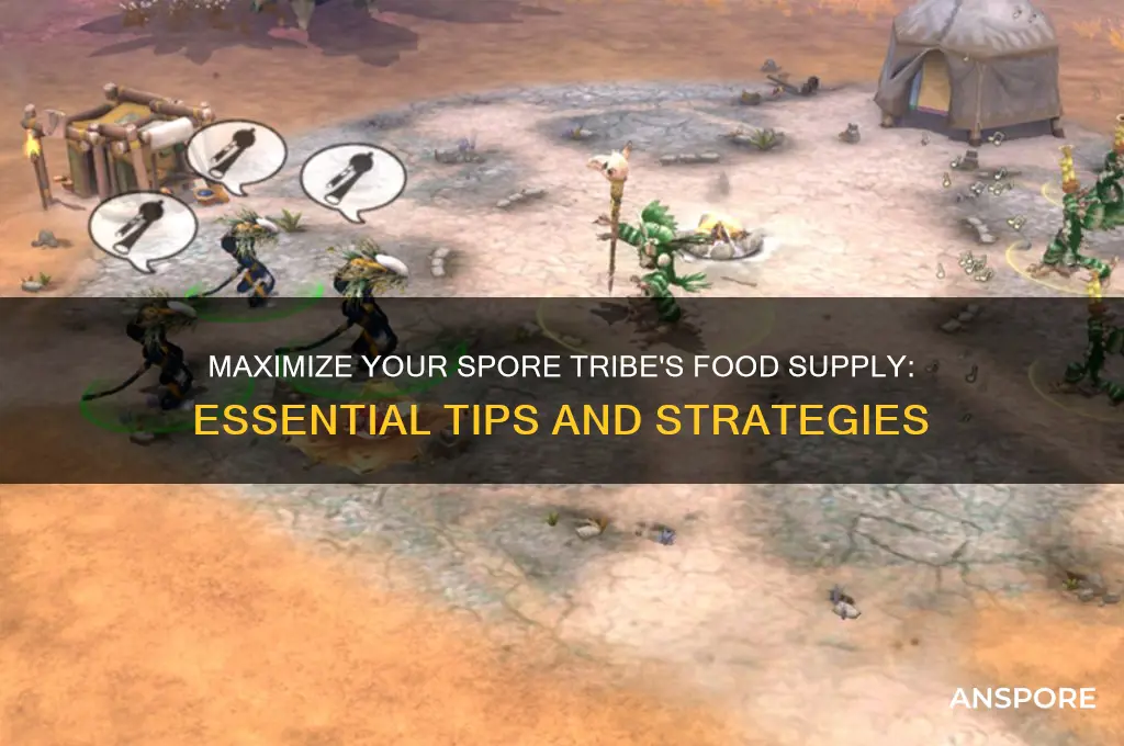 how to get more food in spore tribe