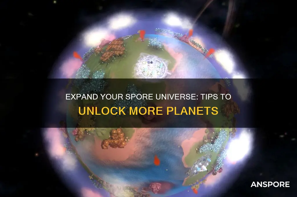 how to get more planets in spore