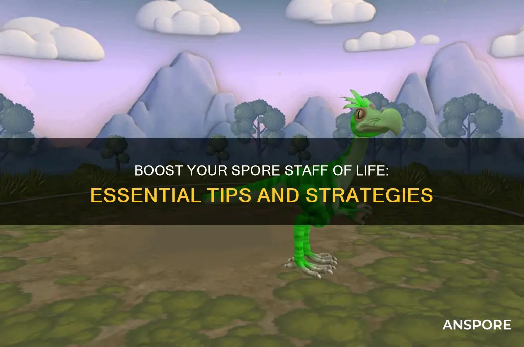 how to get more staff of life in spore