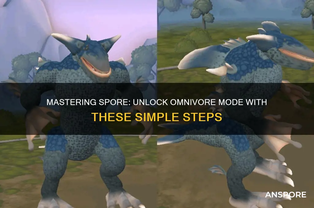 how to get omnivore in spore
