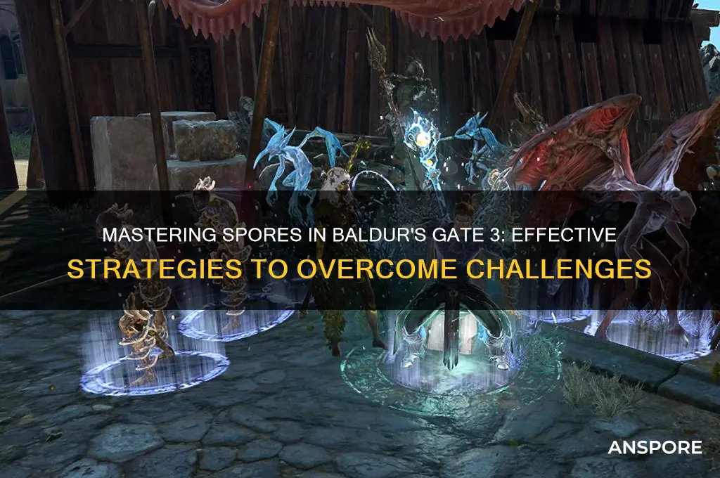 how to get past spores bg3