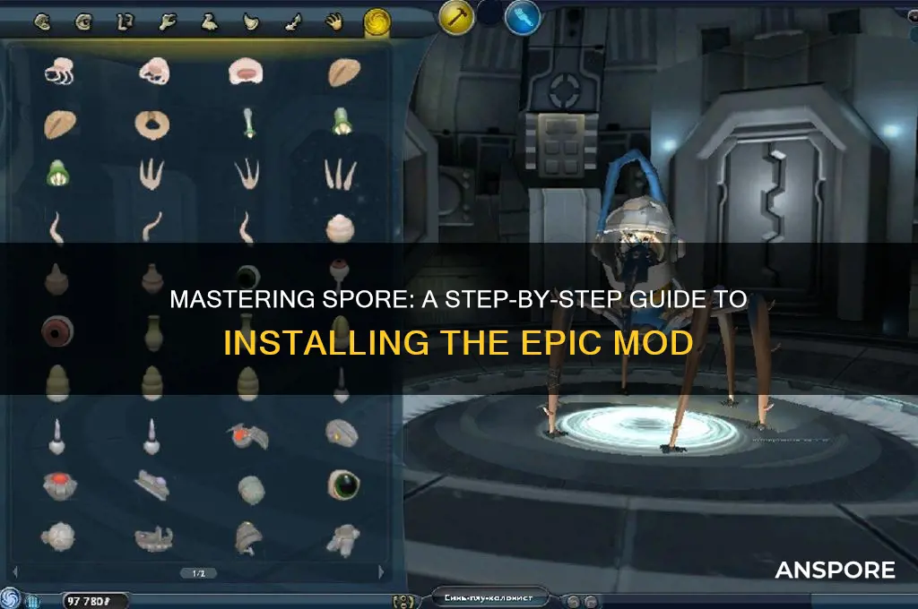 how to get spore epic mod