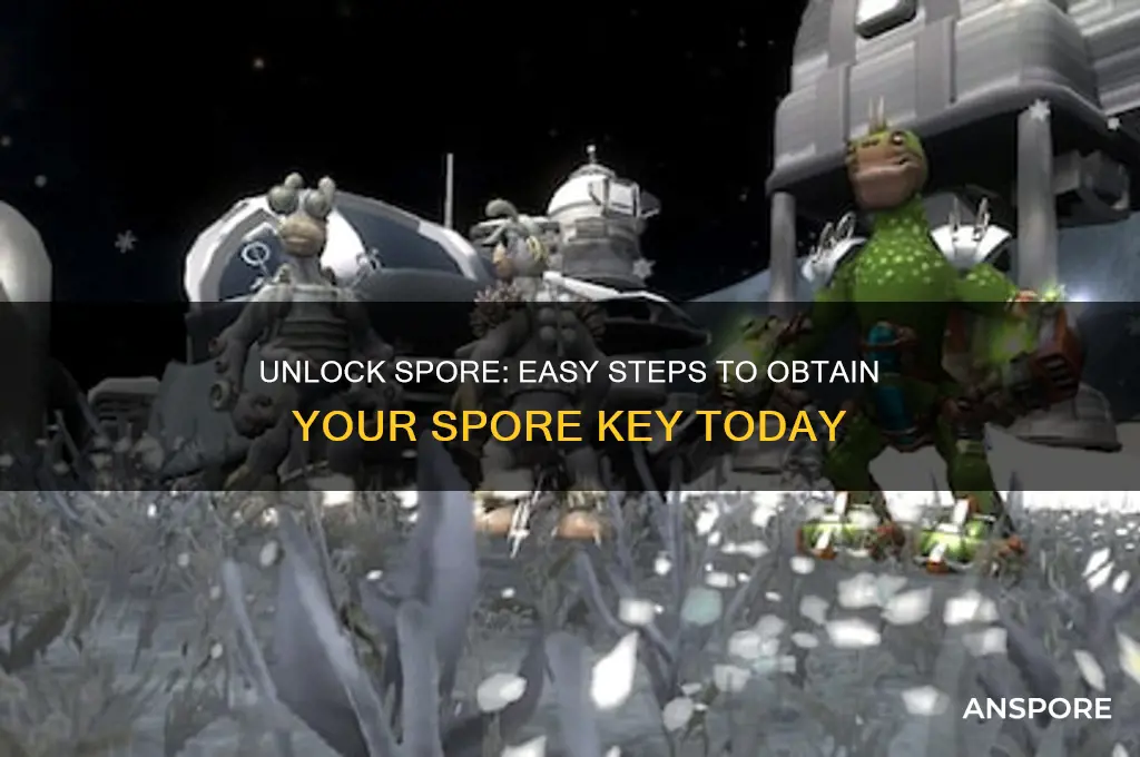 how to get spore key