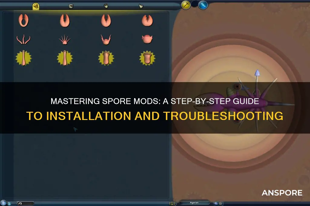 how to get spore mods to work