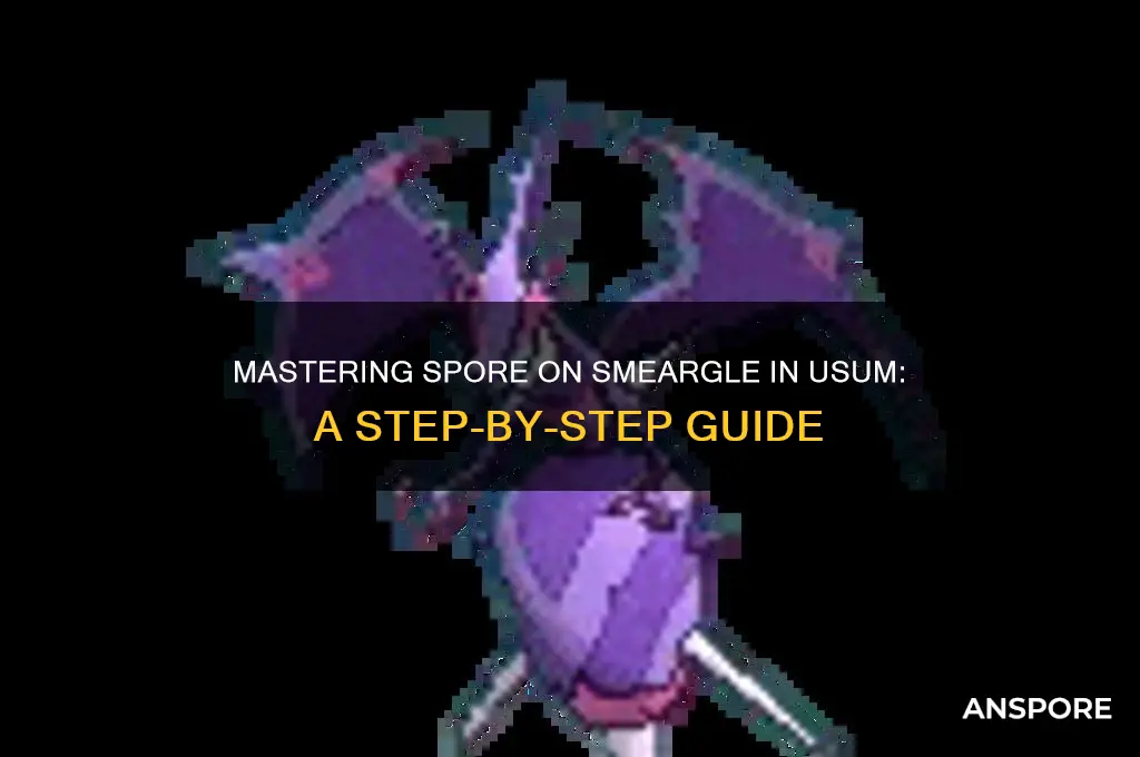 how to get spore on smeargle usum