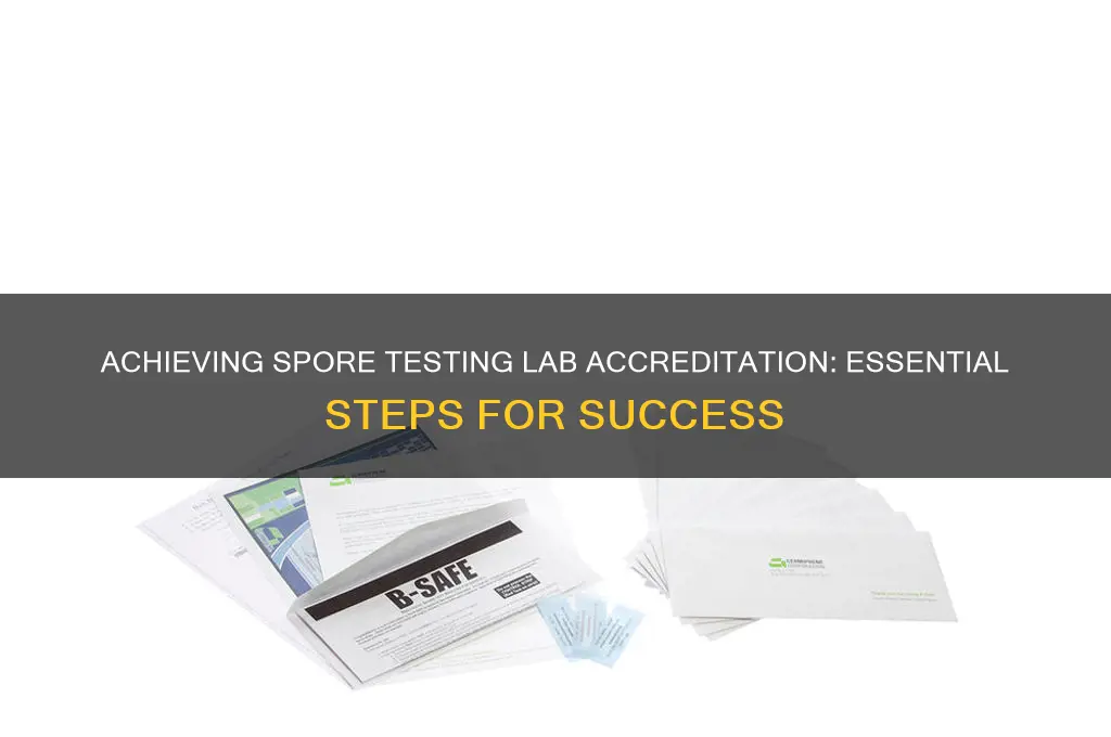 how to get spore testing lab accreditation